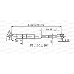 Molla A Gas Cofano anteriore destro/Sinistro per Audi Q7 GSR6562.00 - 80-GSR6562.00 - 80-GSR6562.00