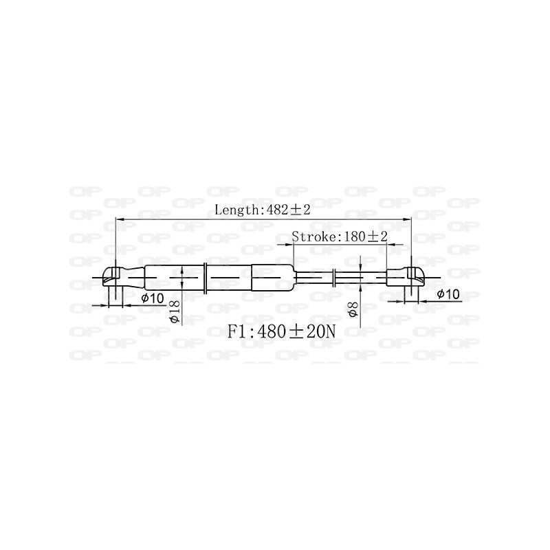Molla A Gas Portellone posteriore destro/Sinistro per Land Rover Discovery GSR6563.00