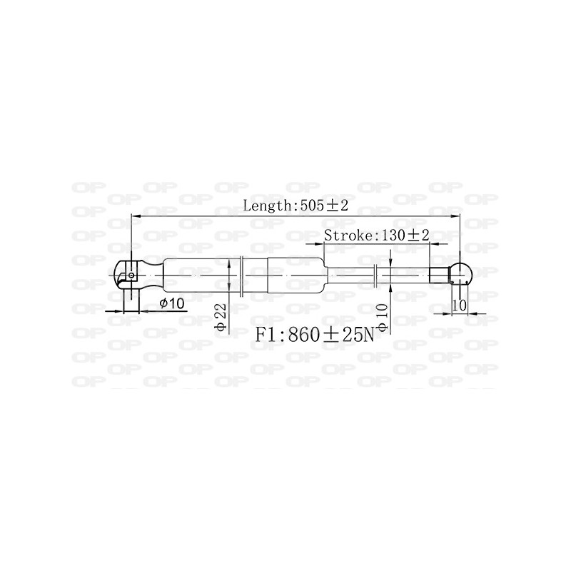 Molla A Gas Portellone posteriore destro/Sinistro per Toyota Rav 4 GSR6575.00