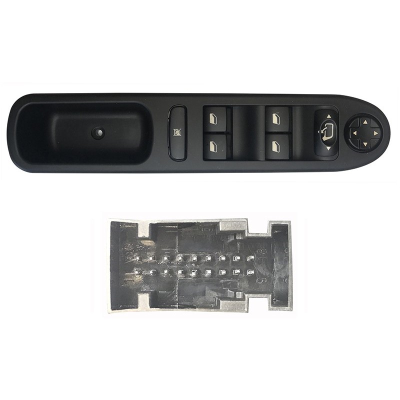 Pulsantiera Porta anteriore sinistro C/Comfort (18 Pin) per Peugeot 207 PGP76001