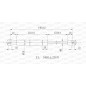 Molla A Gas destro/Sinistro Portellone posteriore (Mod. 3P.) (460N L.440MM) per Fiat Stilo (192) FT4209055