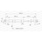 Molla A Gas destro/Sinistro Portellone posteriore (550N L.499MM) per Chrysler-Dodge Journey e Fiat Freemont (Jc) FT8159055