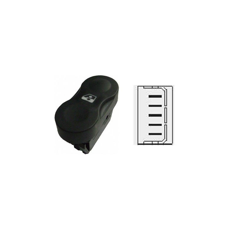 Interruttore Porta anteriore sinistro/Destro (5 Pin) per Dacia Duster, Logan e Sandero e altri modelli RNI76001