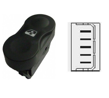 Interruttore Porta anteriore sinistro/Destro (5 Pin) per Dacia Duster, Logan e Sandero e altri modelli RNI76001 -