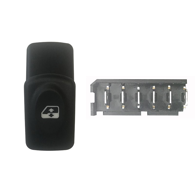 Interruttore Porta anteriore sinistro/Destro (Connettore Grigio) (6 per Renault Clio, Kangoo e Megane e altri modelli RNI76013