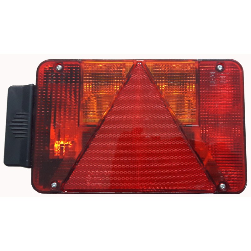 Fanale Radex 5901 destro (Posizione/Stop/Freccia/Targa/R.nebbia) (250X140X60, Inter.70) 124551