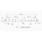Molla A Gas destro/Sinistro Portellone posteriore (450N L.420,5MM) per Hyundai I20 HN2009055