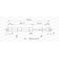 Molla A Gas destro/Sinistro Portellone posteriore (400N L.540MM) per Mercedes Classe A (W168) ME3209055