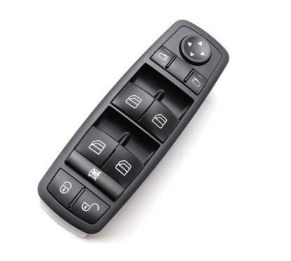Pulsantiera Nera 4 Interruttori Alzacr. Porta anteriore sinistro per Mercedes Classe A (W169) e Classe B (W245) ME324WS14 -