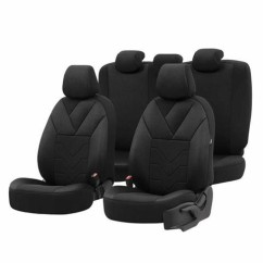 Set Completo di Coprisedili Auto Otom Tempo 1501 Nero Nz OT77345 - 69-OT77345 - 69-OT77345