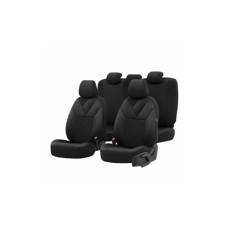 Set Completo di Coprisedili Auto Otom Tempo 1501 Nero Nz OT77345