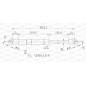 Molla A Gas destro/Sinistro Portellone posteriore (Mod. 3P.) (240N L.603MM) per Opel Corsa D OP0349055
