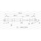 Molla A Gas destro/Sinistro Portellone posteriore (450N L.423MM) per Opel Astra H OP4109055