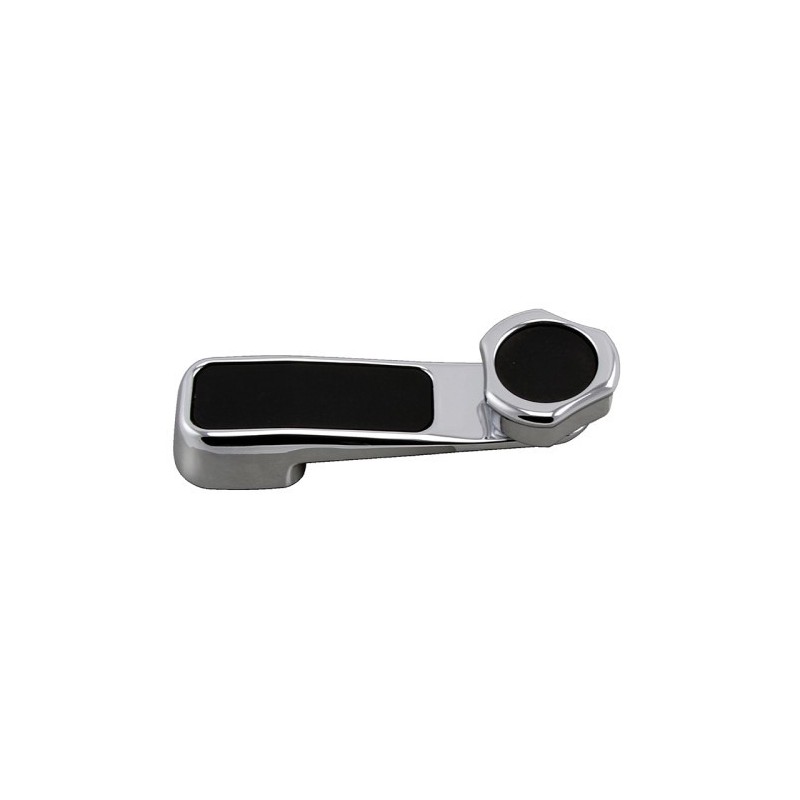 Maniglia Alzavetro in Zama Cromata (Con Inserti Neri) per Alfa Romeo Alfetta Gt/Gtv e Giulietta AL5018