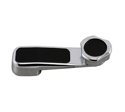 Maniglia Alzavetro in Zama Cromata (Con Inserti Neri) per Alfa Romeo Alfetta Gt/Gtv e Giulietta AL5018 - 31-AL5018 -