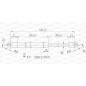 Molla A Gas destro/Sinistro Portellone posteriore (590N L.542MM) per Opel Zafira OP7159055