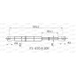 Molla A Gas destro/Sinistro Portellone posteriore (Mod. 4P.) (500N L.320MM) per Peugeot 407 PG0619055