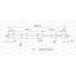 Molla A Gas destro/Sinistro Portellone posteriore (450N L.455MM) per Peugeot 307 PG4209055