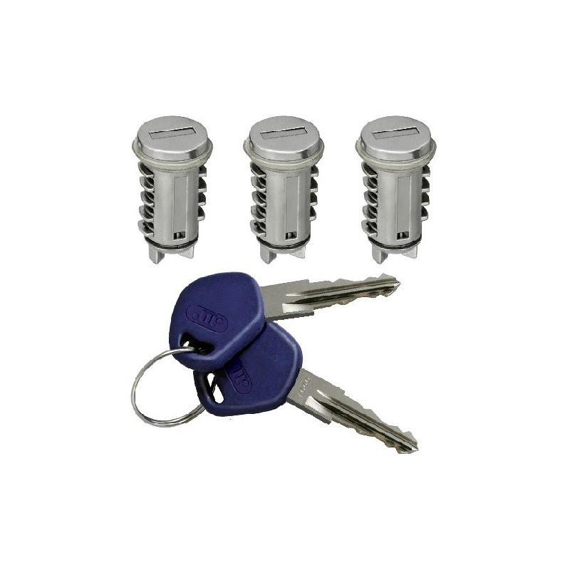 Kit Blocchetti con Chiave Uguale Porte Anteriori/Portellone per Fiat Punto (176) AL801208