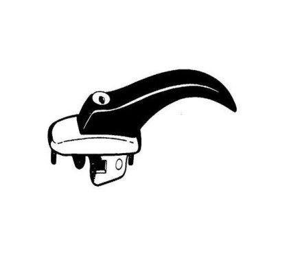 Maniglia Est. anteriore destro Cromata/Nera per Fiat 600, 850T e 900T AL80177 - 31-AL80177 - 31-AL80177