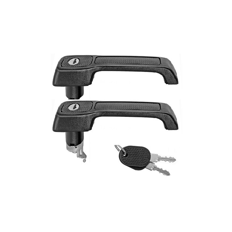 Coppia Maniglie Porta Esterna anteriore destro+Sinistro (Con Chiave) dal 1983 per Fiat Uno (146 A/E) AL80276B