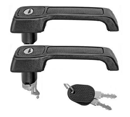 Coppia Maniglie Porta Esterna anteriore destro+Sinistro (Con Chiave) dal 1983 per Fiat Uno (146 A/E) AL80276B - 31-AL80276B
