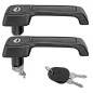 Coppia Maniglie Porta Esterna anteriore destro+Sinistro (Con Chiave) dal 1983 per Fiat Uno (146 A/E) AL80276B
