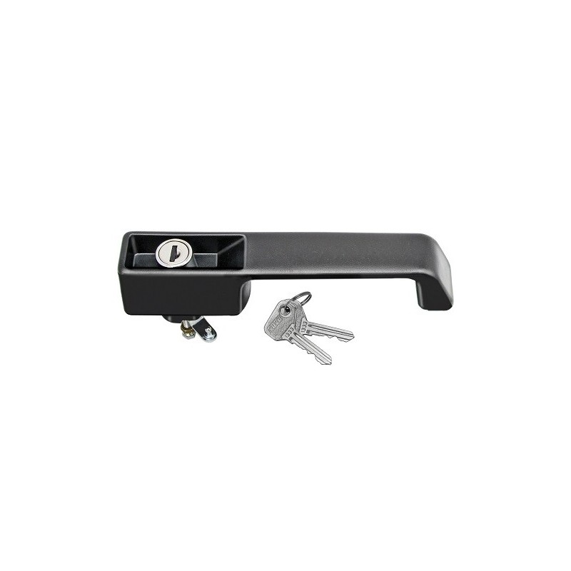 Maniglia Porta laterale posteriore destro Nera (Con Chiave) (Mod. -1987) per Iveco Daily AL80332