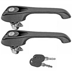 Coppia Maniglie Porta Esterne anteriore destro+Sinistro Nere (Con Chiave Uguali) -1991 per Fiat Tipo AL80336B - 31-AL80336B