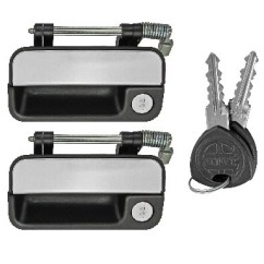 Coppia Maniglie Porta Esterna anteriore sinistro+Destro (Con Chiave) per Lancia Dedra (835) AL80366B - 31-AL80366B -