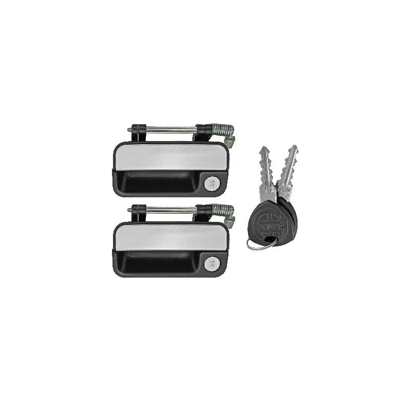 Coppia Maniglie Porta Esterna anteriore sinistro+Destro (Con Chiave) per Lancia Dedra (835) AL80366B