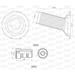Kit Parapolvere Ammortizzatore DCK5016.04 - 80-DCK5016.04 - 80-DCK5016.04