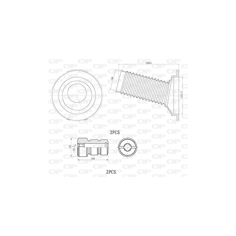 Kit Parapolvere Ammortizzatore DCK5016.04