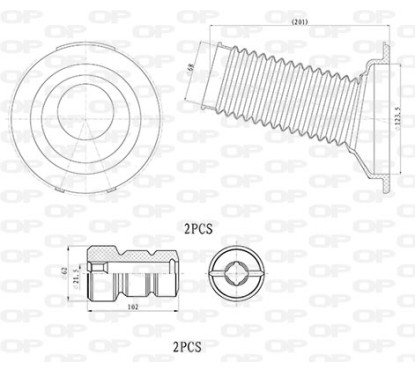 Kit Parapolvere Ammortizzatore DCK5016.04 - 80-DCK5016.04 - 80-DCK5016.04
