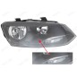 Proiettore destro Elett. con motore Nero H7 PY21W W5W per Volkswagen Polo 321772