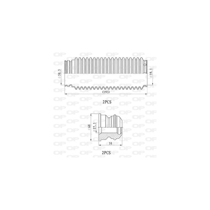 Kit Parapolvere Ammortizzatore DCK5041.04