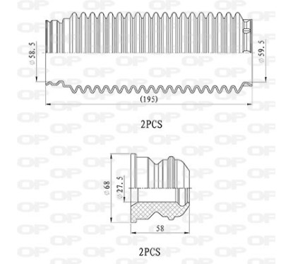 Kit Parapolvere Ammortizzatore DCK5041.04 - 80-DCK5041.04 - 80-DCK5041.04