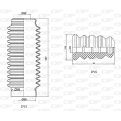 Kit Parapolvere Ammortizzatore DCK5042.04 - 80-DCK5042.04 - 80-DCK5042.04