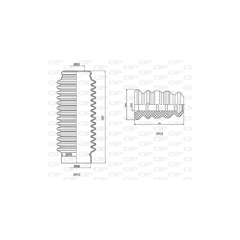 Kit Parapolvere Ammortizzatore DCK5042.04