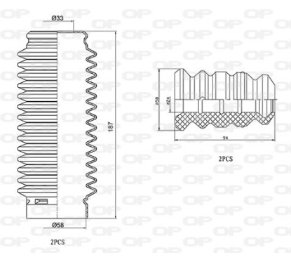 Kit Parapolvere Ammortizzatore DCK5042.04 - 80-DCK5042.04 - 80-DCK5042.04