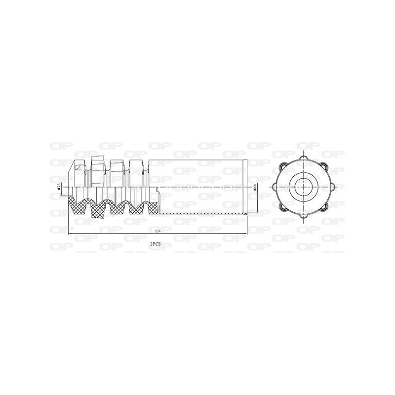 Kit Parapolvere Ammortizzatore DCK5105.02