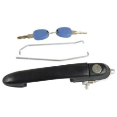 Maniglia Est. anteriore sinistro Nera C/Serratura e Chiave per Fiat Bravo (182) AL80421 - 31-AL80421 - 31-AL80421