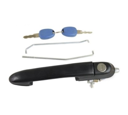 Maniglia Est. anteriore sinistro Nera C/Serratura e Chiave per Fiat Bravo (182) AL80421 - 31-AL80421 - 31-AL80421