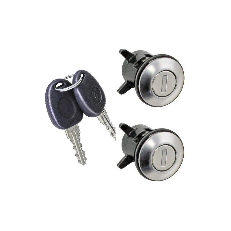 Coppia Boccole Chiusura Porta anteriore destro+Sinistro (Con Chiavi Uguali) per Fiat Multipla (186) AL80492B