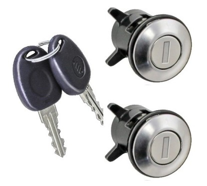 Coppia Boccole Chiusura Porta anteriore destro+Sinistro (Con Chiavi Uguali) per Fiat Multipla (186) AL80492B - 31-AL80492B -