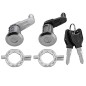 Coppia Boccole Porte Anteriori destro+Sinistro (Con Chiavi Uguali) per Renault Megane e Scenic AL80540