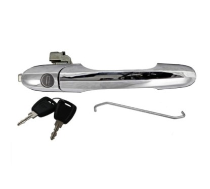 Maniglia anteriore destro Cromata (Serratura + Chiave) per Fiat 500 (312) AL80606 - 31-AL80606 - 31-AL80606
