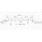 Molla A Gas Portellone posteriore destro con Staffa per Toyota Yaris GSR6026.01