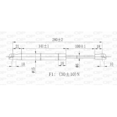 Molla A Gas Portellone posteriore destro/Sinistro per Mercedes Clk (W209) GSR6204.00 - 80-GSR6204.00 - 80-GSR6204.00