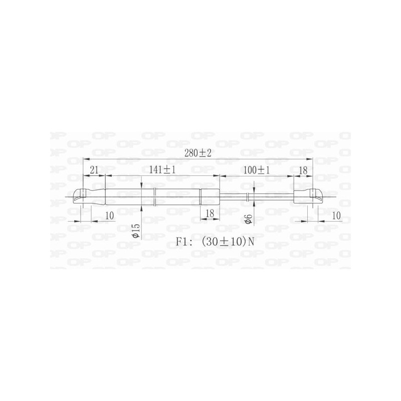 Molla A Gas Portellone posteriore destro/Sinistro per Mercedes Clk (W209) GSR6204.00
